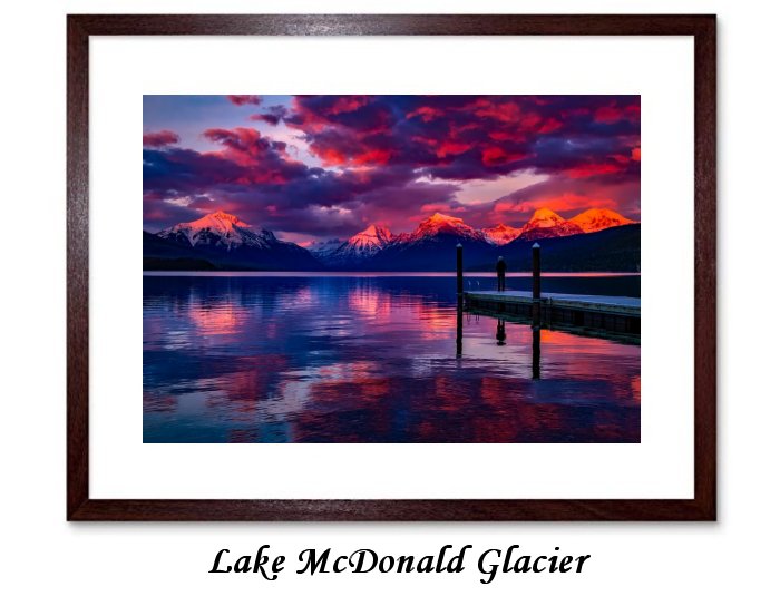 Lake Mcdonald Glacier National Park Montana Water 